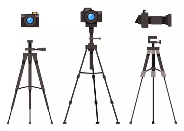 conjunto-plano-de-lentes-removiveis-com-fotocamera-moderna-dgital